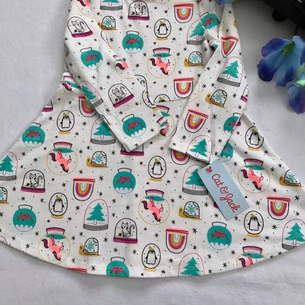 Cat & Jack NWT Long Sleeves Dress Girls 2T - Picture 4 of 7